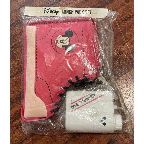 90s Mickey Mouse Lunch Set - Dead Stock - Selandia Red Mickey Shoe - Picture 3 of 5